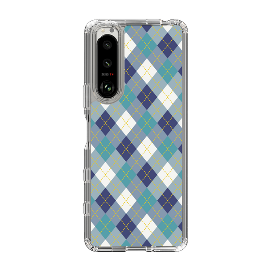 スリムプロテクションケース［ Argyle - Blue ］