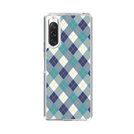 スリムプロテクションケース［ Argyle - Blue ］
