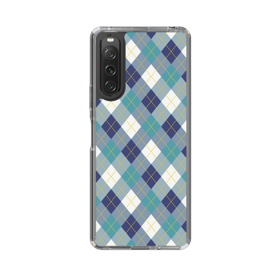 スリムプロテクションケース［ Argyle - Blue ］
