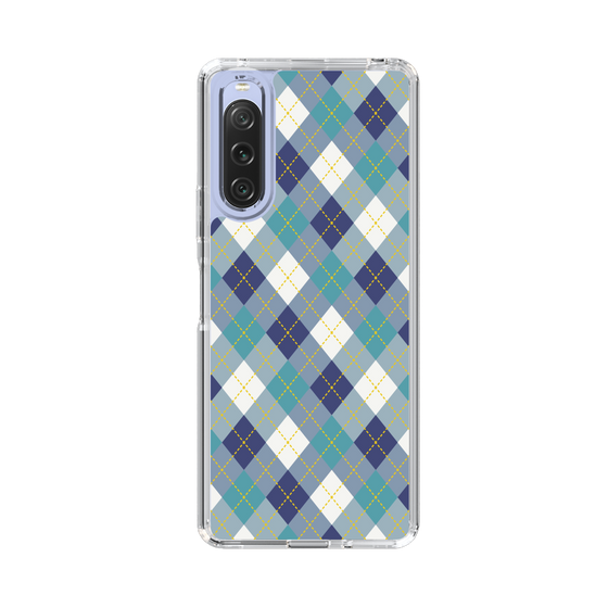 スリムプロテクションケース［ Argyle - Blue ］