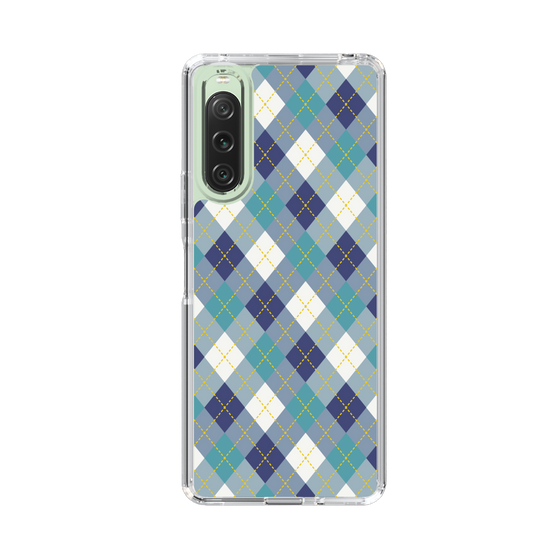 スリムプロテクションケース［ Argyle - Blue ］