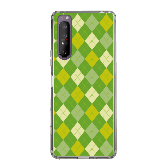 スリムプロテクションケース［ Argyle - Green ］