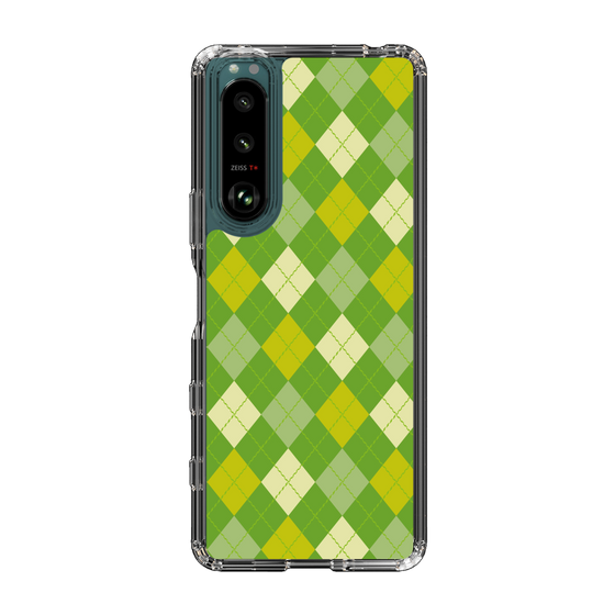 スリムプロテクションケース［ Argyle - Green ］