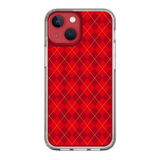 スリムプロテクションケース［ Argyle - Red ］