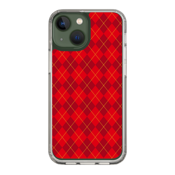 スリムプロテクションケース［ Argyle - Red ］