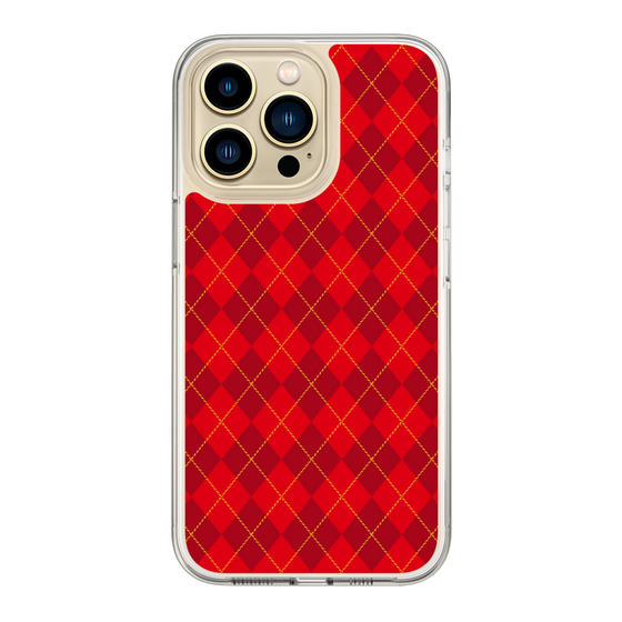 スリムプロテクションケース［ Argyle - Red ］