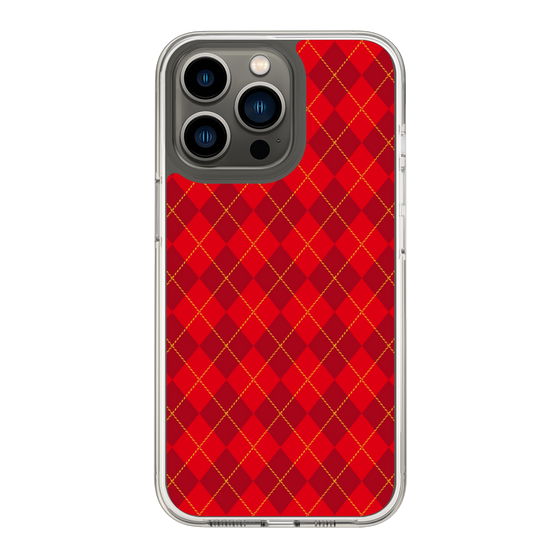 スリムプロテクションケース［ Argyle - Red ］