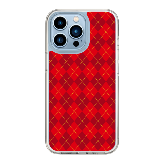 スリムプロテクションケース［ Argyle - Red ］