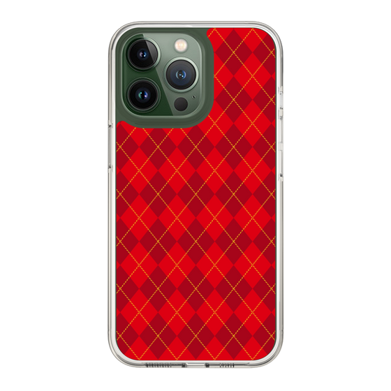 スリムプロテクションケース［ Argyle - Red ］