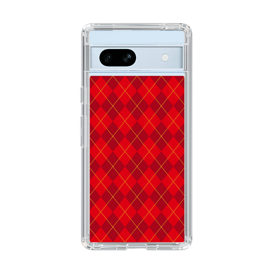 スリムプロテクションケース［ Argyle - Red ］