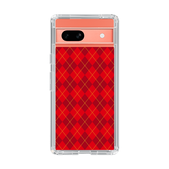 スリムプロテクションケース［ Argyle - Red ］