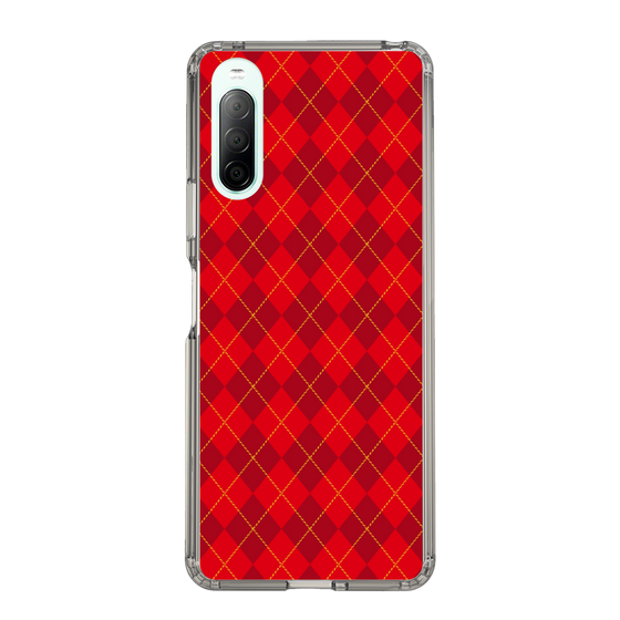 スリムプロテクションケース［ Argyle - Red ］