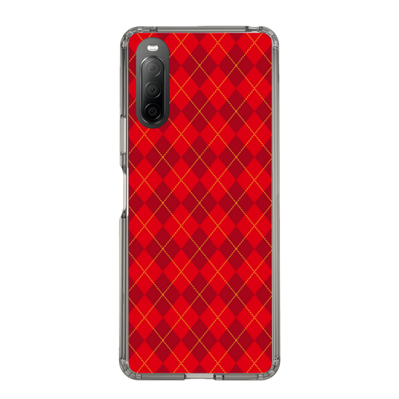 スリムプロテクションケース［ Argyle - Red ］