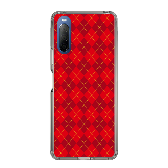 スリムプロテクションケース［ Argyle - Red ］