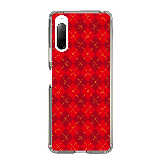 スリムプロテクションケース［ Argyle - Red ］