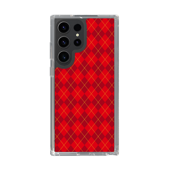 スリムプロテクションケース［ Argyle - Red ］