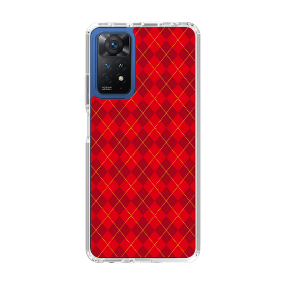 スリムプロテクションケース［ Argyle - Red ］