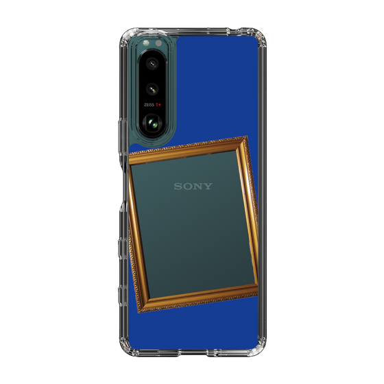 スリムプロテクションケース［ Photo Frame - Blue ］