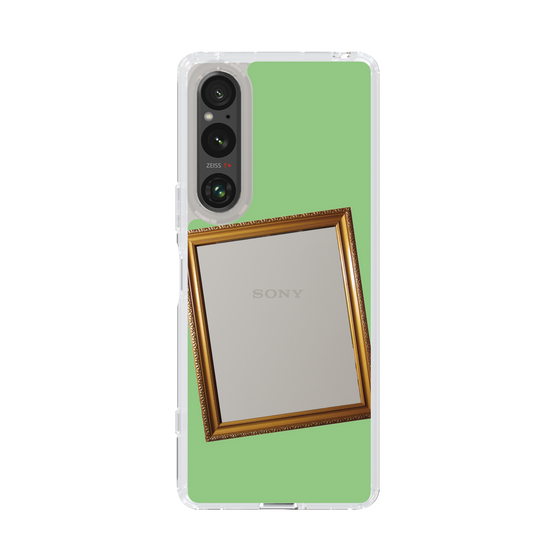スリムプロテクションケース［ Photo Frame - Light Green ］