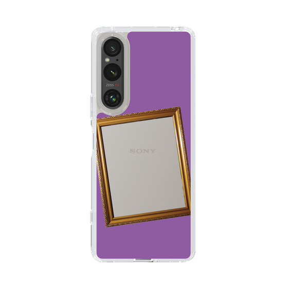 スリムプロテクションケース［ Photo Frame - Purple ］