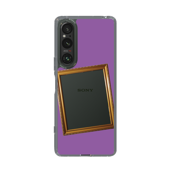 スリムプロテクションケース［ Photo Frame - Purple ］