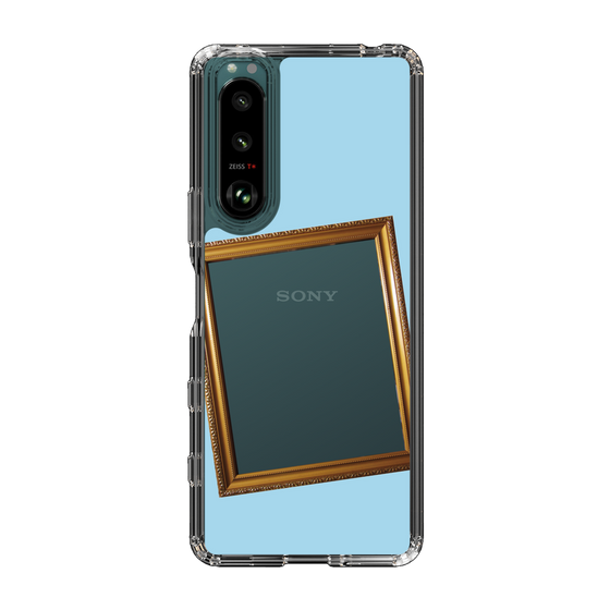 スリムプロテクションケース［ Photo Frame - Light Blue ］