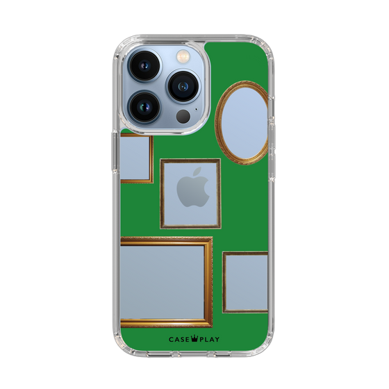 スリムプロテクションケース［ Photo Frames - Green ］
