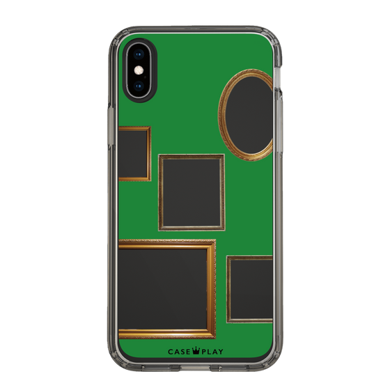 スリムプロテクションケース［ Photo Frames - Green ］