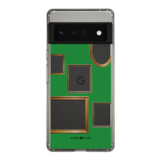 スリムプロテクションケース［ Photo Frames - Green ］
