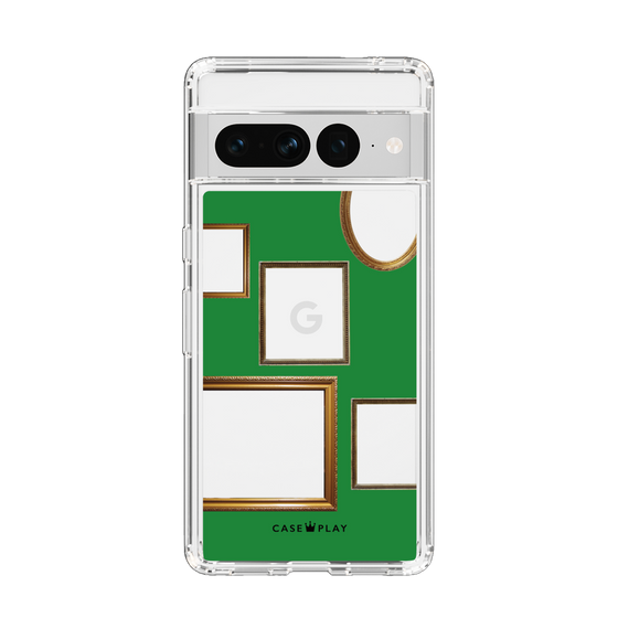 スリムプロテクションケース［ Photo Frames - Green ］