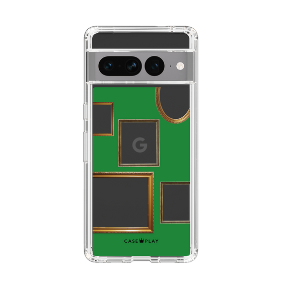 スリムプロテクションケース［ Photo Frames - Green ］