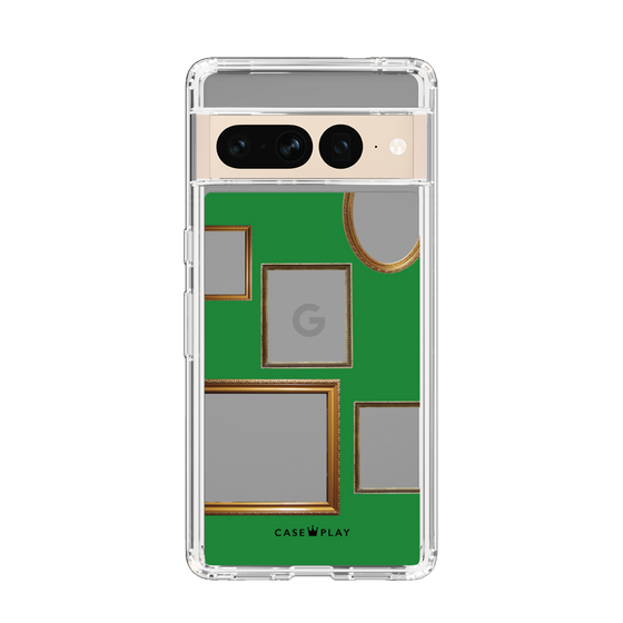 スリムプロテクションケース［ Photo Frames - Green ］