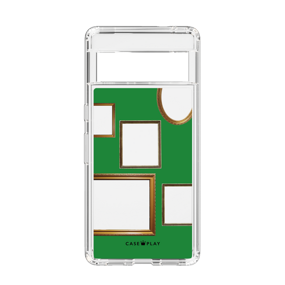 スリムプロテクションケース［ Photo Frames - Green ］