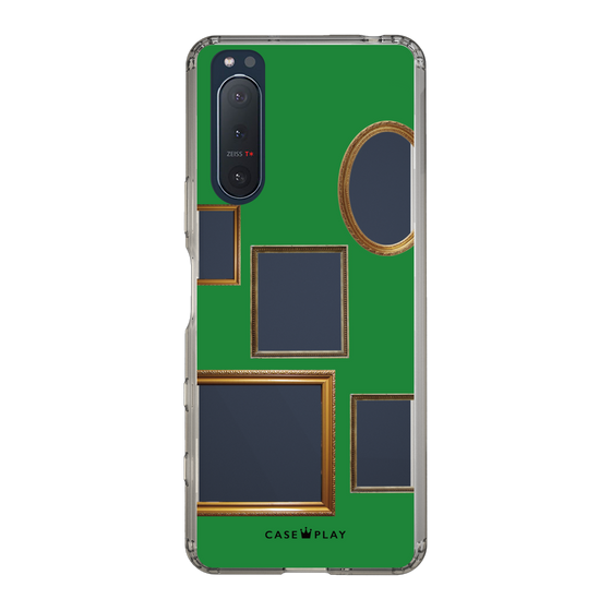 スリムプロテクションケース［ Photo Frames - Green ］