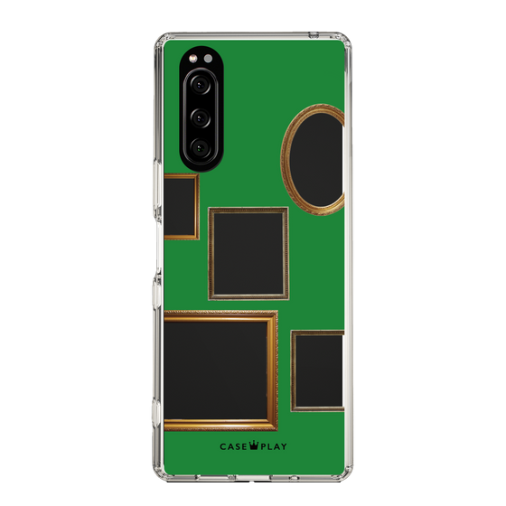 スリムプロテクションケース［ Photo Frames - Green ］