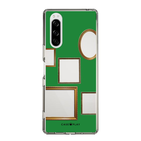 スリムプロテクションケース［ Photo Frames - Green ］