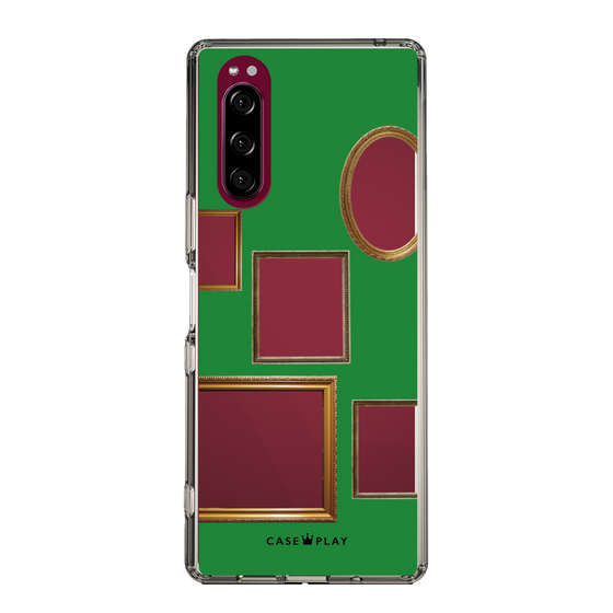 スリムプロテクションケース［ Photo Frames - Green ］