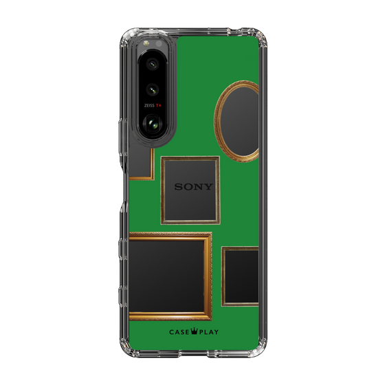 スリムプロテクションケース［ Photo Frames - Green ］
