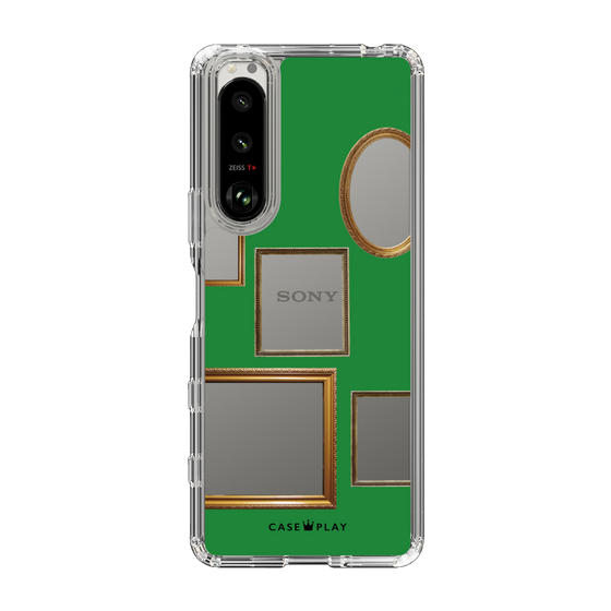 スリムプロテクションケース［ Photo Frames - Green ］