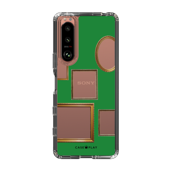 スリムプロテクションケース［ Photo Frames - Green ］