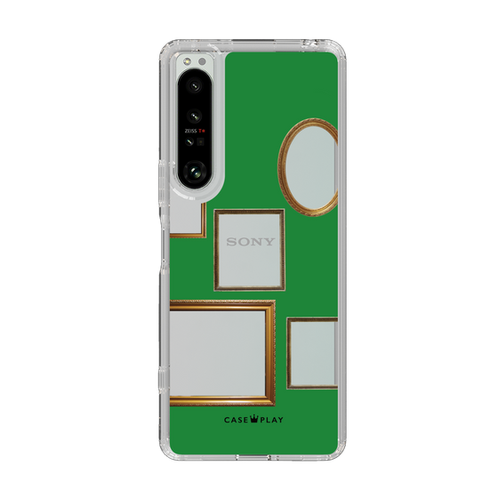 スリムプロテクションケース［ Photo Frames - Green ］
