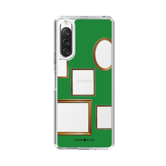スリムプロテクションケース［ Photo Frames - Green ］