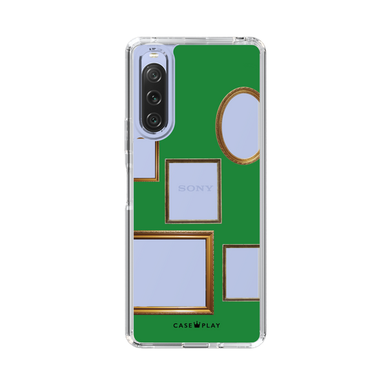 スリムプロテクションケース［ Photo Frames - Green ］