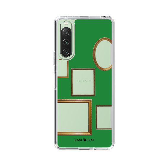 スリムプロテクションケース［ Photo Frames - Green ］