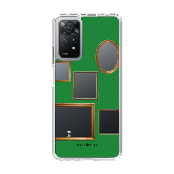 スリムプロテクションケース［ Photo Frames - Green ］