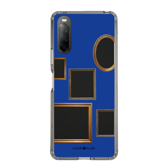 スリムプロテクションケース［ Photo Frames - Blue ］