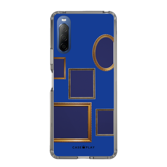 スリムプロテクションケース［ Photo Frames - Blue ］