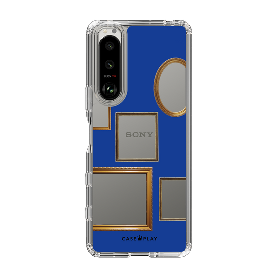 スリムプロテクションケース［ Photo Frames - Blue ］