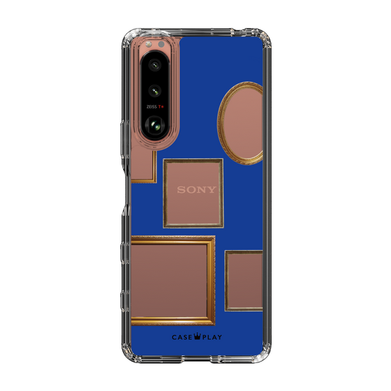 スリムプロテクションケース［ Photo Frames - Blue ］
