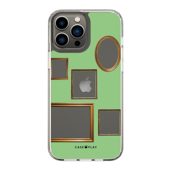 スリムプロテクションケース［ Photo Frames - Light Green ］
